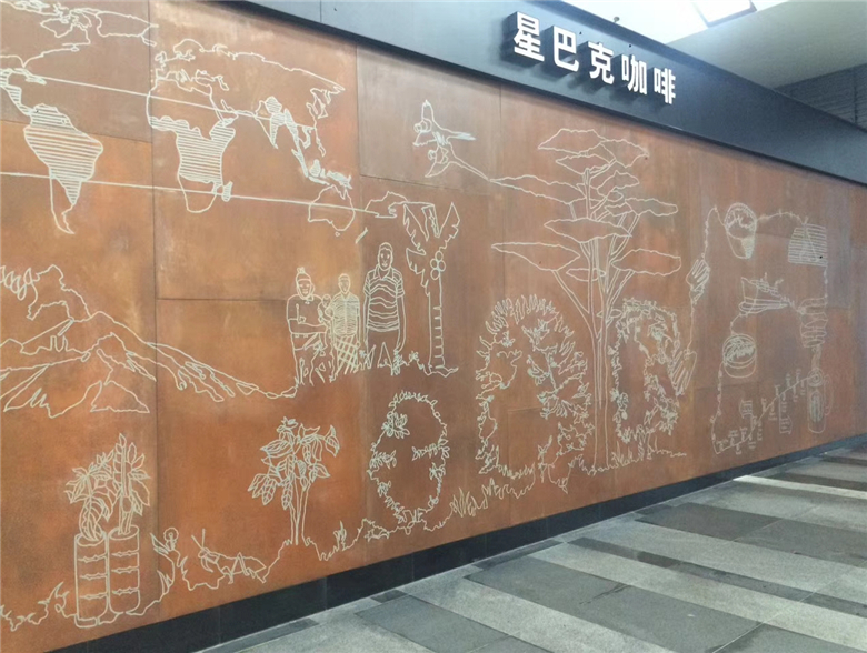 惠山耐候钢幕墙